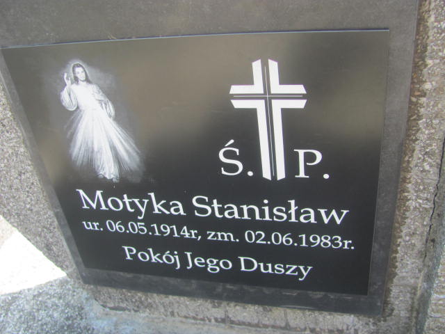 Grób Stanisław Motyka