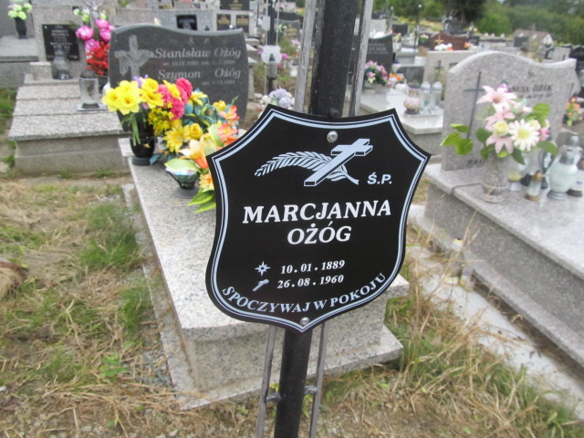 Marcjanna Ożóg 1889 Mogilany - Grobonet - Wyszukiwarka osób pochowanych