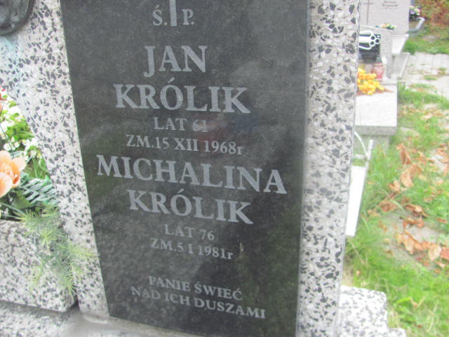 Jan Królik Mogilany - Grobonet - Wyszukiwarka osób pochowanych