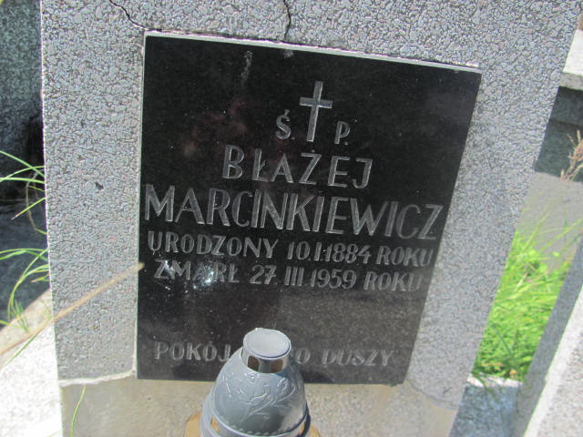 Błażej Marcinkiewicz 1884 Mogilany - Grobonet - Wyszukiwarka osób pochowanych