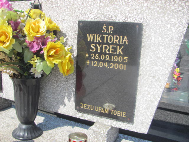 Wiktoria Syrek 1905 Mogilany - Grobonet - Wyszukiwarka osób pochowanych