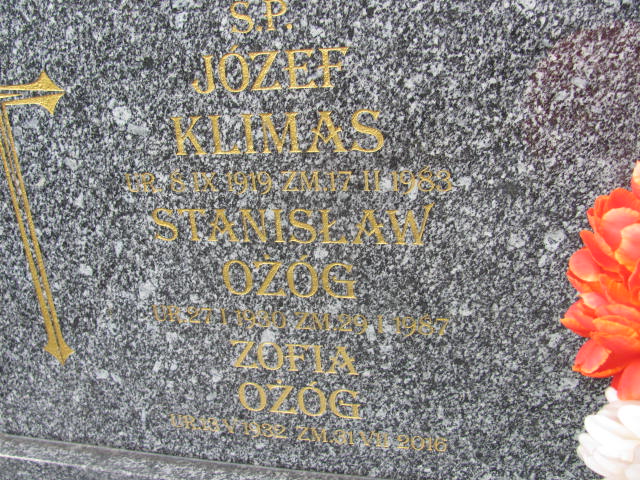 Stanisław Ożóg 1930 Mogilany - Grobonet - Wyszukiwarka osób pochowanych