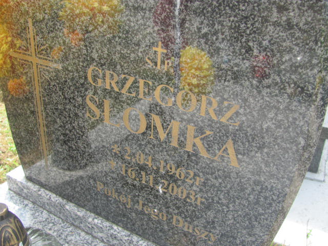 Grzegorz Słomka 1962 Mogilany - Grobonet - Wyszukiwarka osób pochowanych
